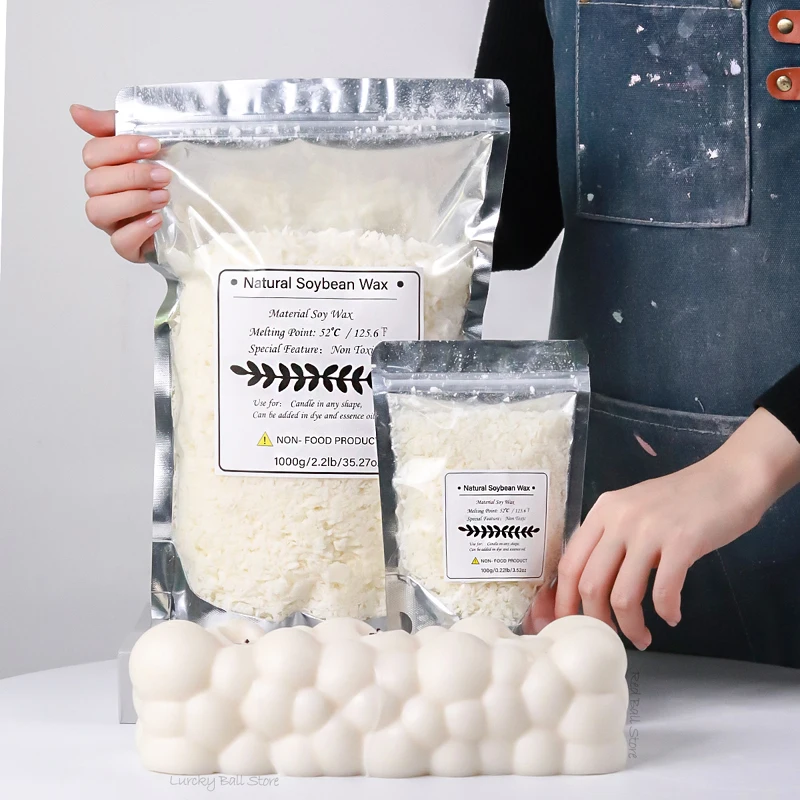 1000g 500g 250g 100g Natural S - Candle Making Soy Wax のレビューと価格
