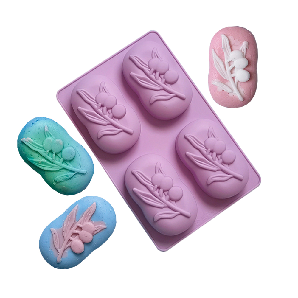 4 Cavities Oval Olive Tree Sil - Candle Making Set のレビューと価格