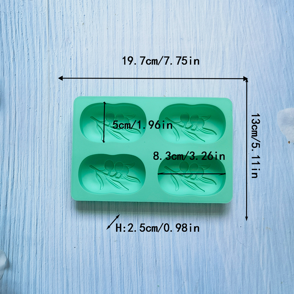 4 Cavities Oval Olive Tree Sil - Candle Making Set のレビューと価格