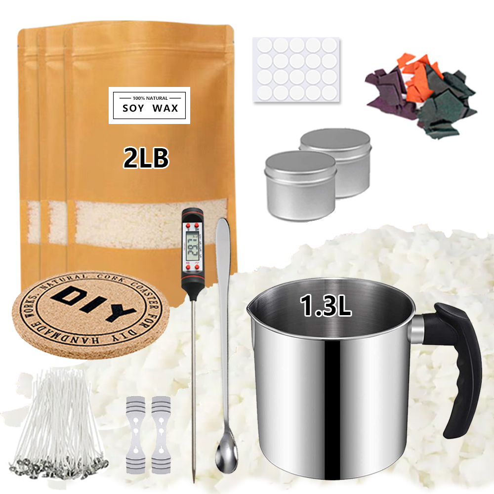 1LB/2LB Natural Soy Wax Candle - Candle Making Soy Wax のレビューと価格