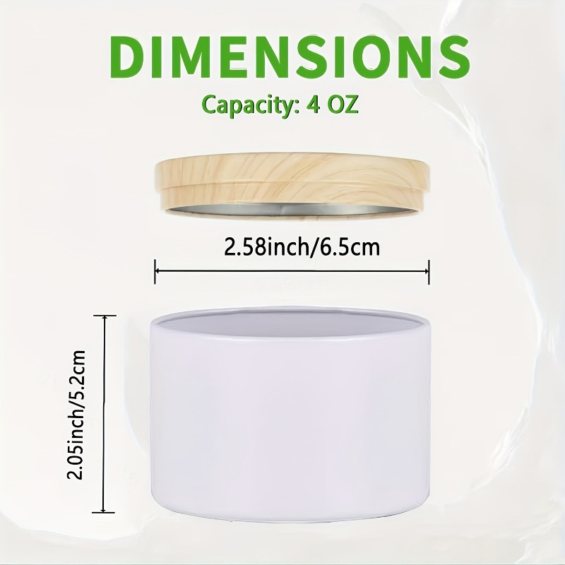 White Metal Candle Jar Candle  - Candle Making Jars With Lids のレビューと価格