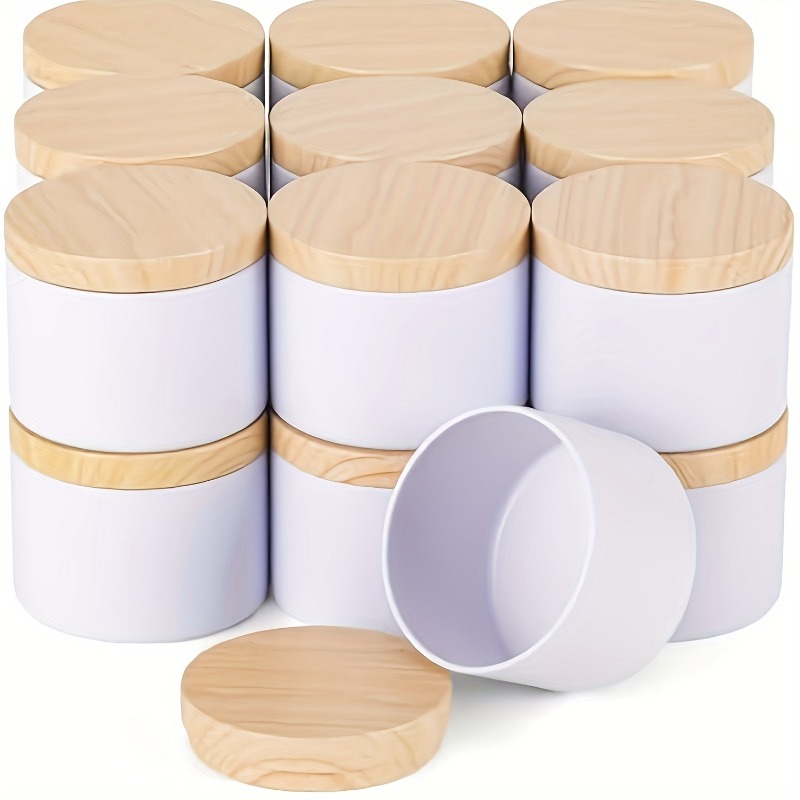 White Metal Candle Jar Candle  - Candle Making Jars With Lids のレビューと価格