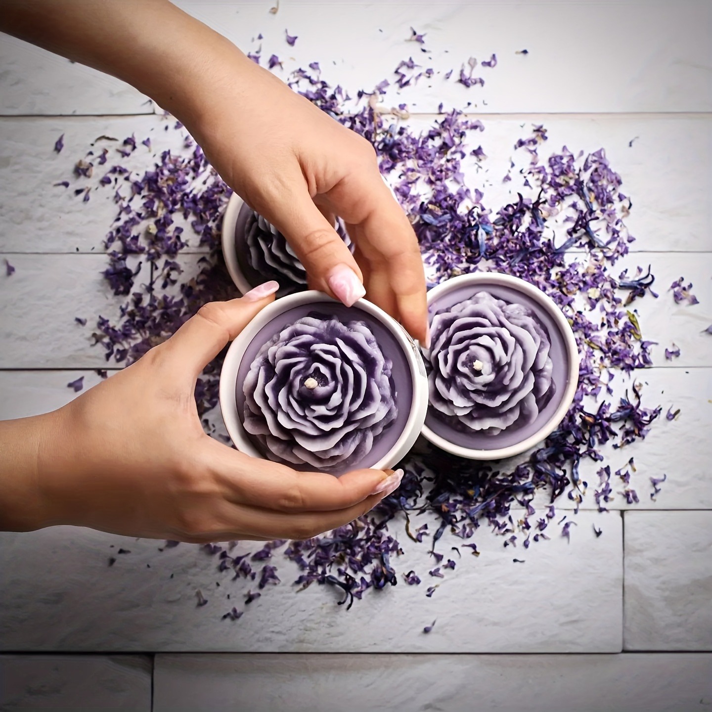 1pc Flower Shape Candles Makin - Candle Making Soy Wax のレビューと価格