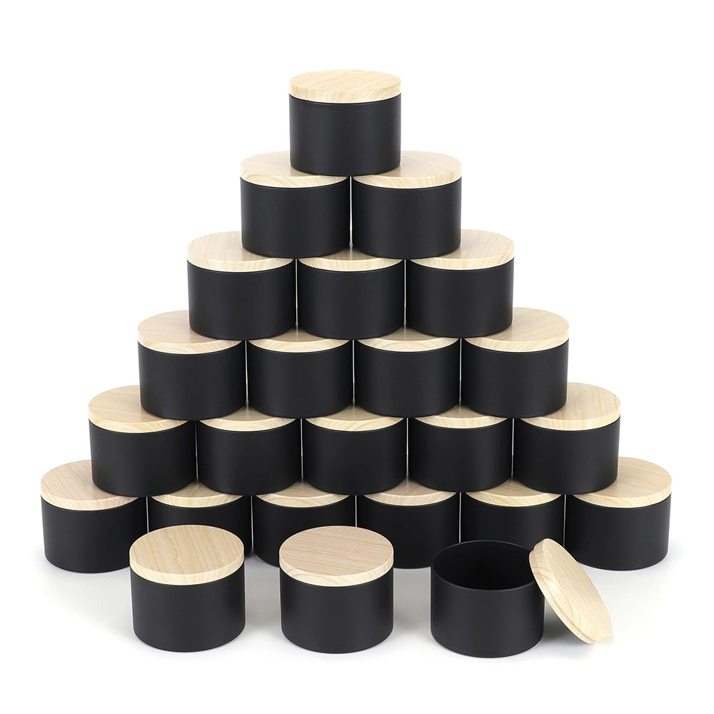 24pcs 4oz Black Candle Jars ,R - Candle Making Jars With Lids のレビューと価格
