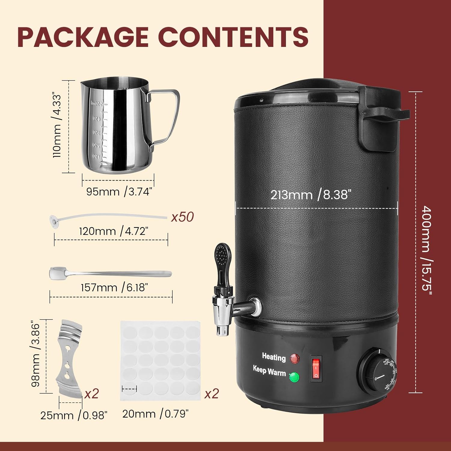 8L Wax Melter for Candle Makin - Candle Making Soy Wax のレビューと価格