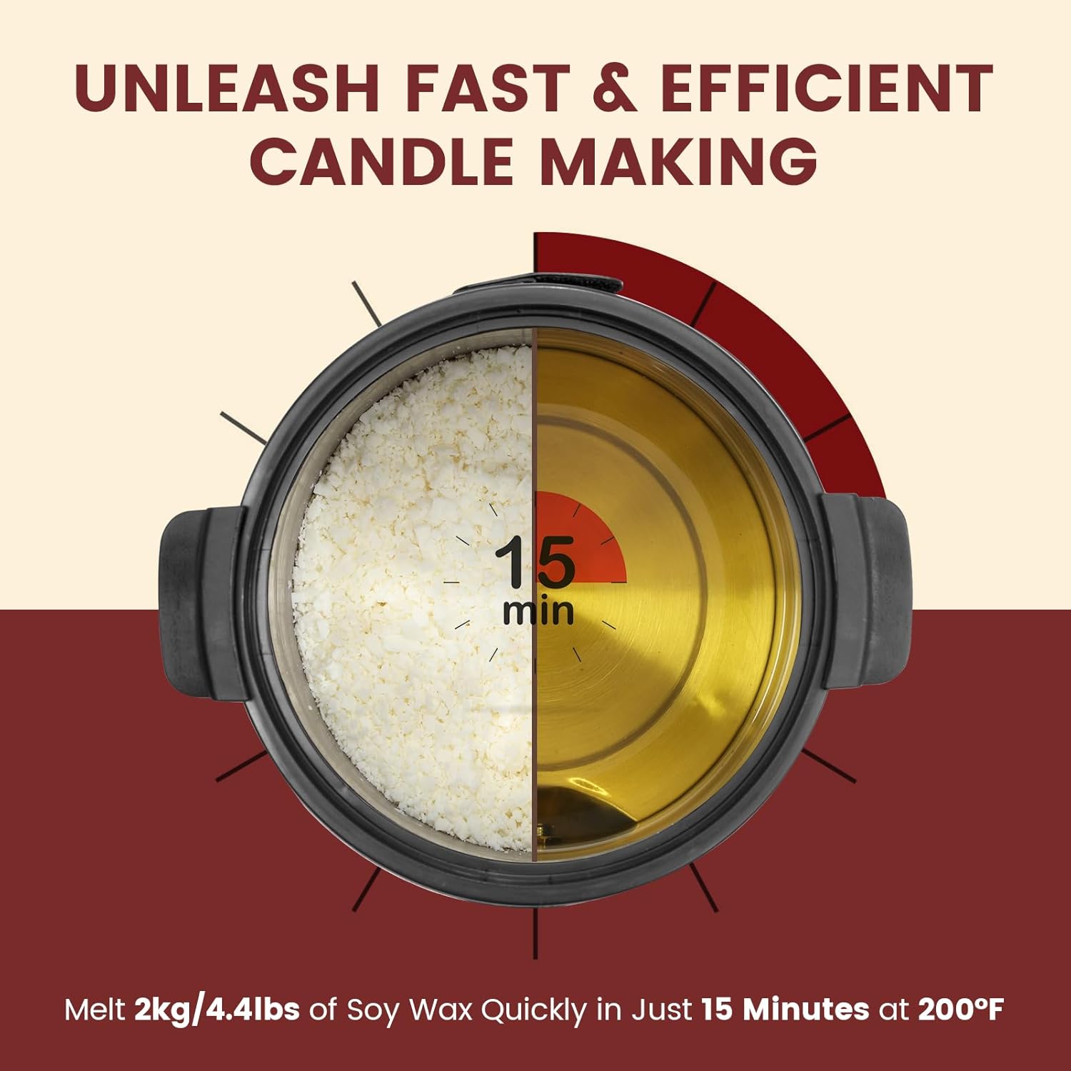 8L Wax Melter for Candle Makin - Candle Making Soy Wax のレビューと価格