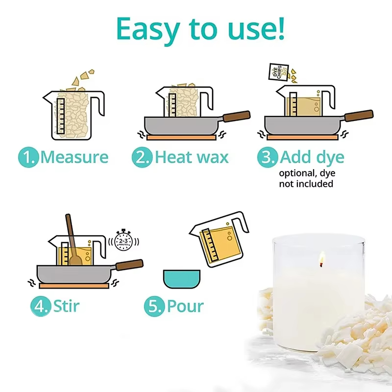 1kg/500/250/100g Pure Soy Wax  - Candle Making Soy Wax のレビューと価格