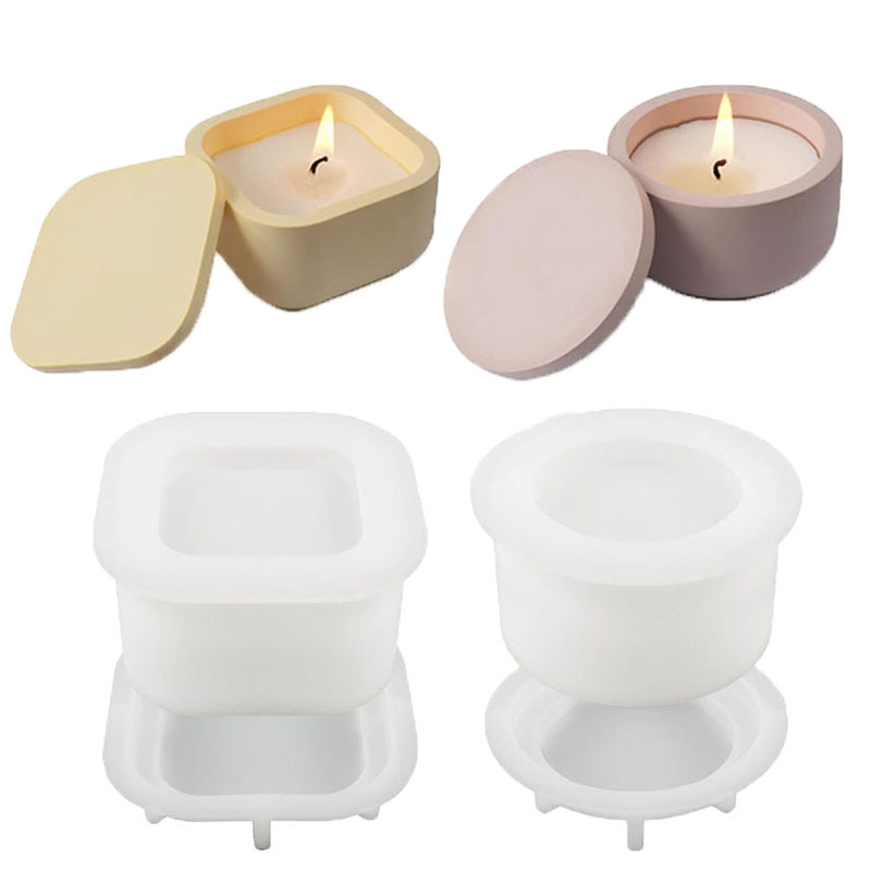 1set DIY Candle Jar Silicone M - Candle Making Jars With Lids のレビューと価格