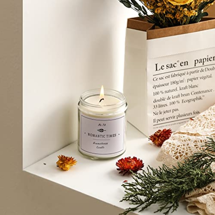 Pack, 8 OZ Thick Glass Jars wi - Candle Making Jars With Lids のレビューと価格