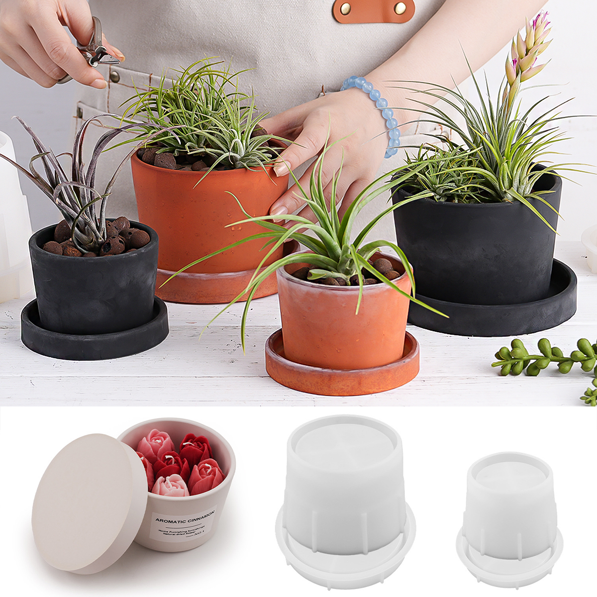 Round Candle Jar Silicone Mold - Candle Making Jars With Lids のレビューと価格