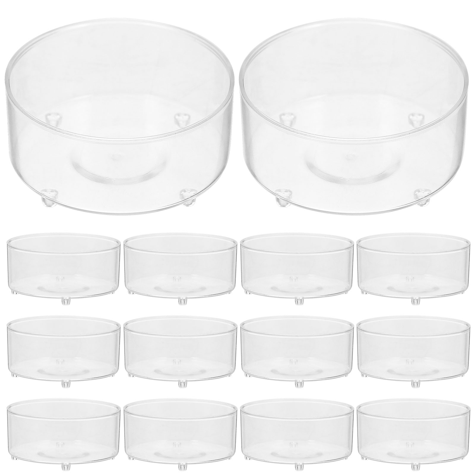 100pcs Plastic Holder Clear Cu - Candle Making Jars With Lids のレビューと価格