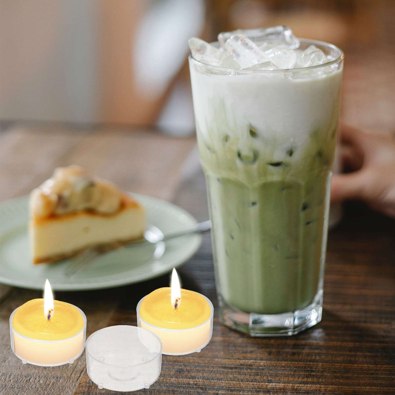 100pcs Plastic Holder Clear Cu - Candle Making Jars With Lids のレビューと価格