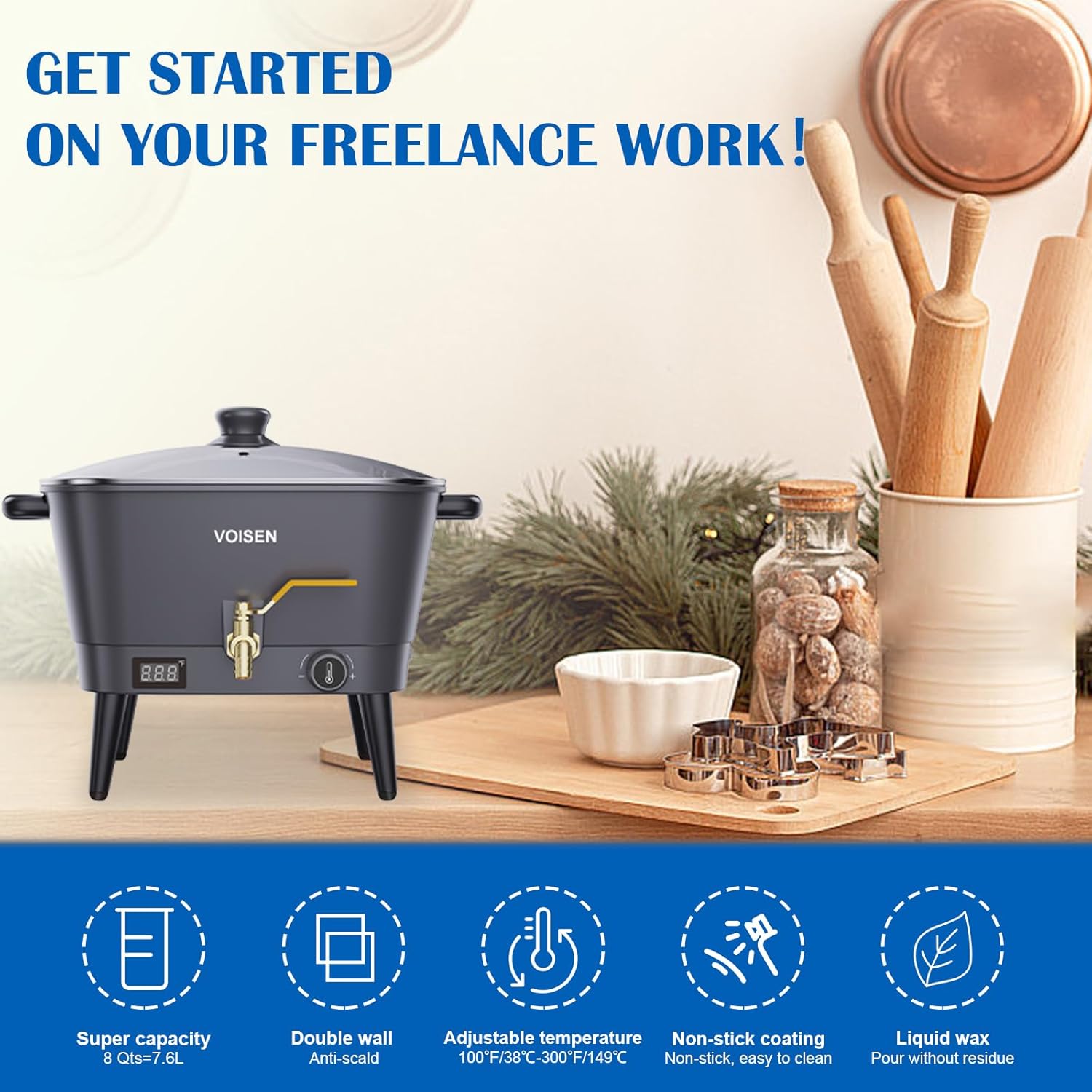8Qt Electric Wax Melter for Ca - Candle Making Soy Wax のレビューと価格