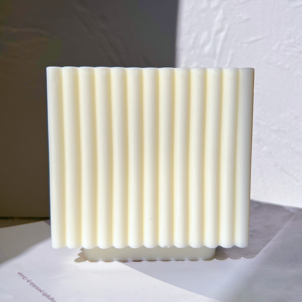 Big Size Ribbed Square Candles - Candle Making Soy Wax のレビューと価格