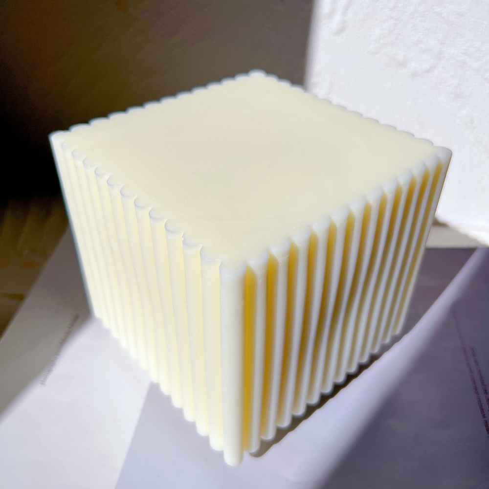 Big Size Ribbed Square Candles - Candle Making Soy Wax のレビューと価格