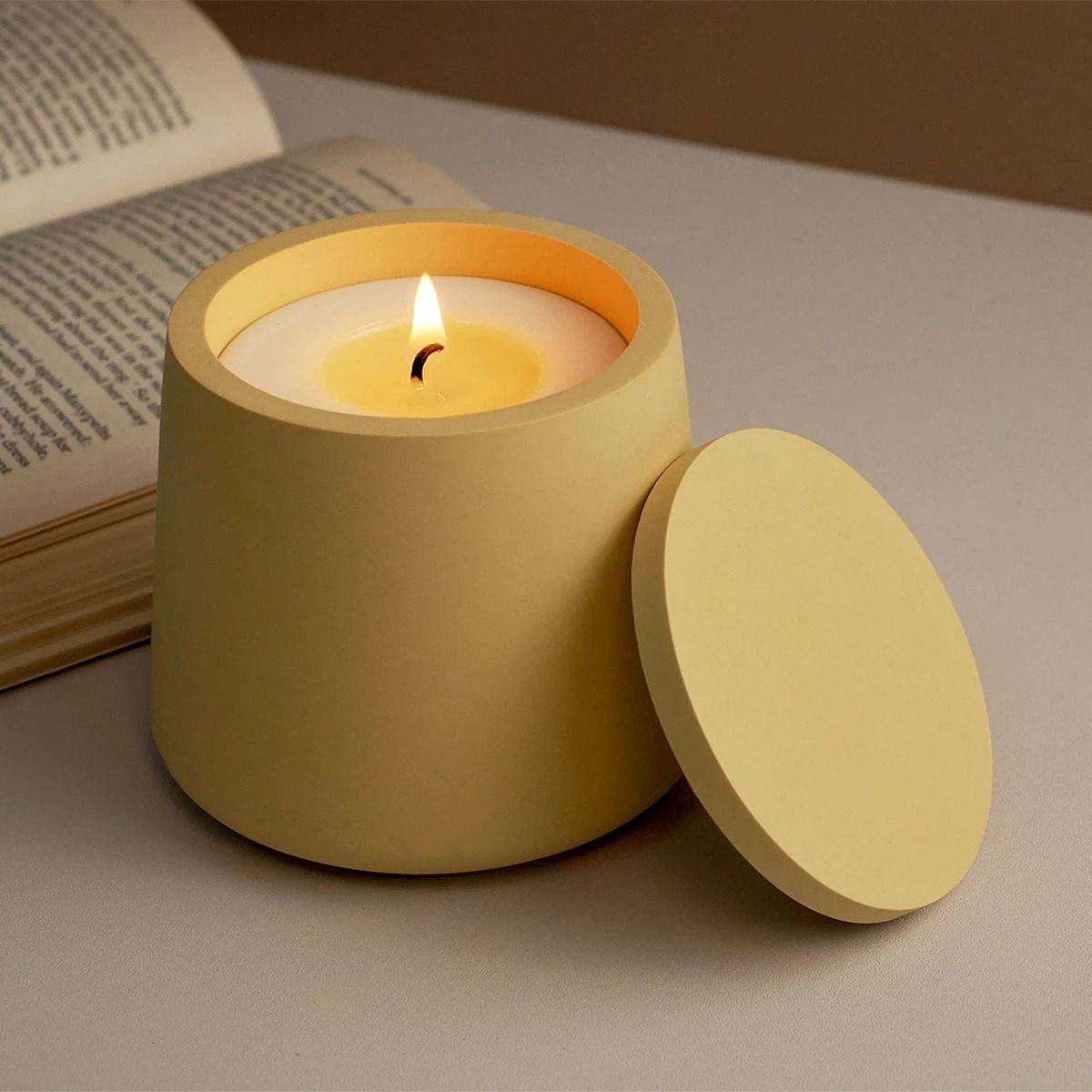 Round Candle Jar Silicone Mold - Candle Making Jars With Lids のレビューと価格
