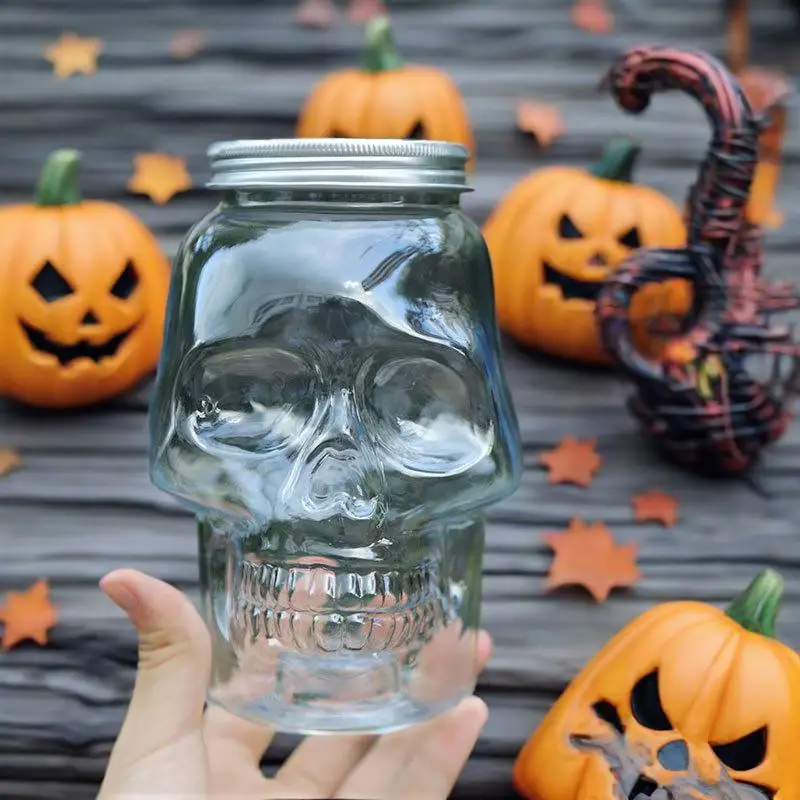 6 Pack Halloween Transparent S - Candle Making Jars With Lids のレビューと価格