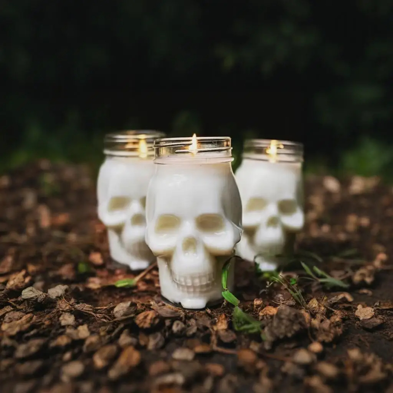 6 Pack Halloween Transparent S - Candle Making Jars With Lids のレビューと価格