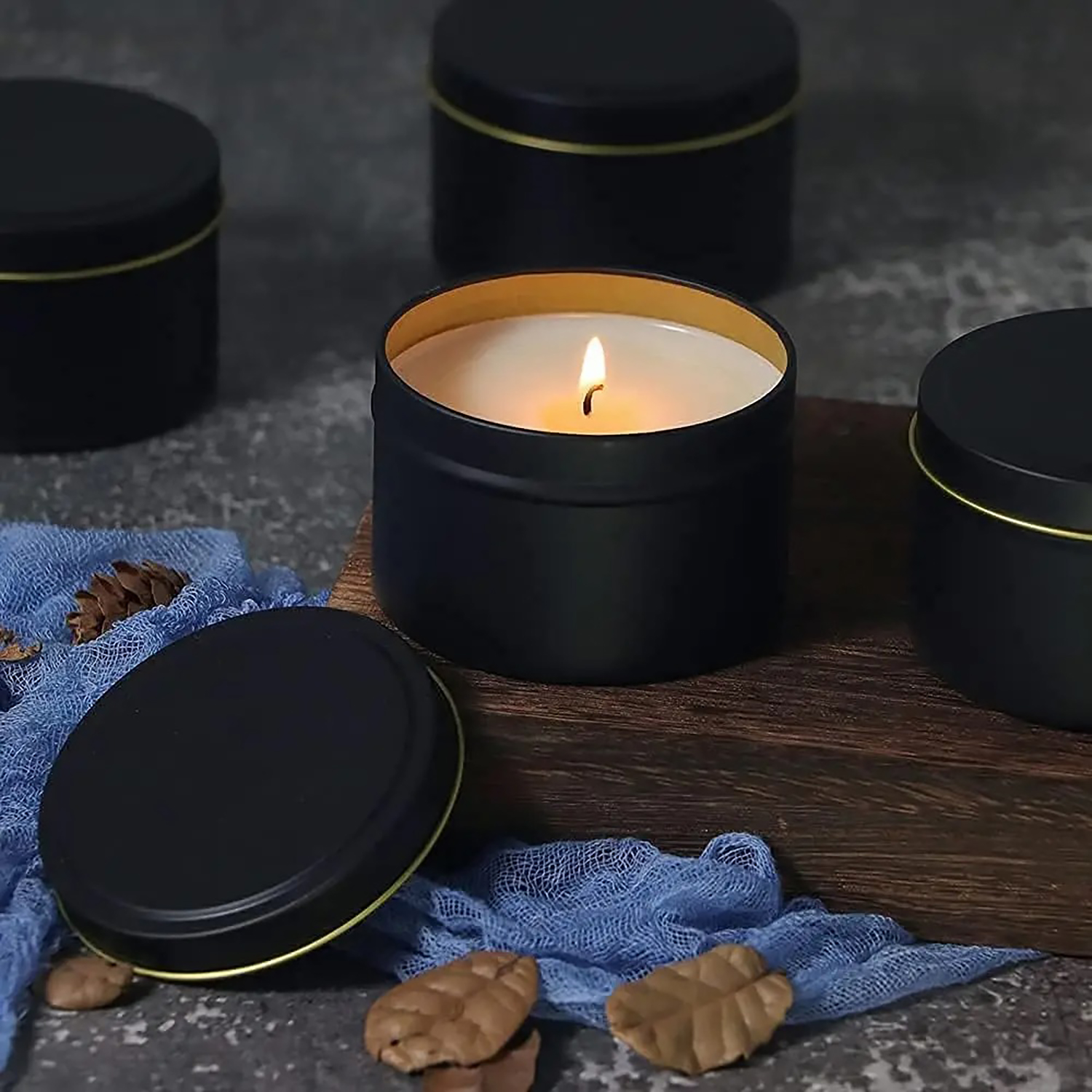 4oz/ 8oz Candle tins with lids - Candle Making Jars With Lids のレビューと価格
