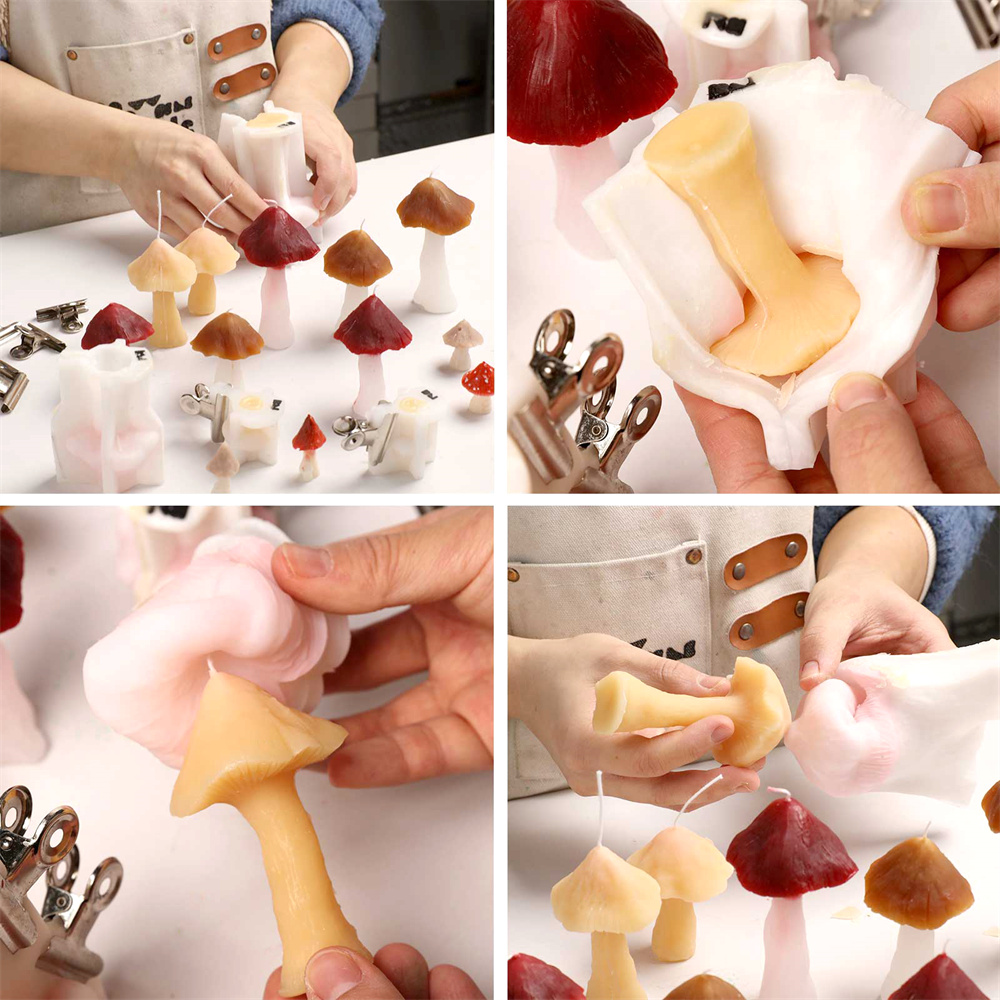 Mushroom Silicone Molds for Ca - Candle Making Soy Wax のレビューと価格
