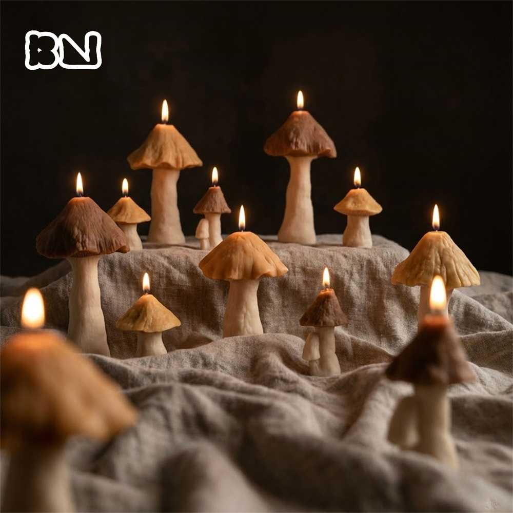 Mushroom Silicone Molds for Ca - Candle Making Soy Wax のレビューと価格