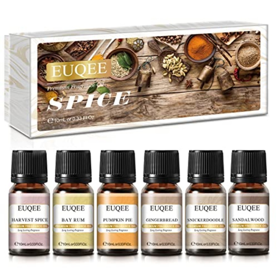 EUQEE 6PCS Spice Autumn Fragra - Candle Making Set のレビューと価格