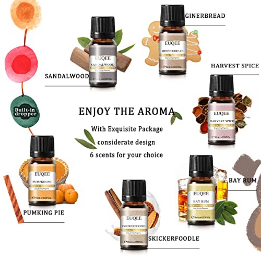 EUQEE 6PCS Spice Autumn Fragra - Candle Making Set のレビューと価格