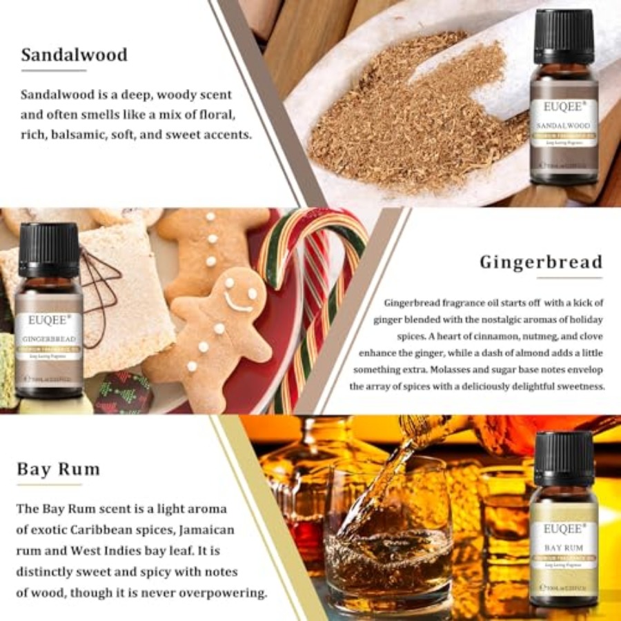 EUQEE 6PCS Spice Autumn Fragra - Candle Making Set のレビューと価格