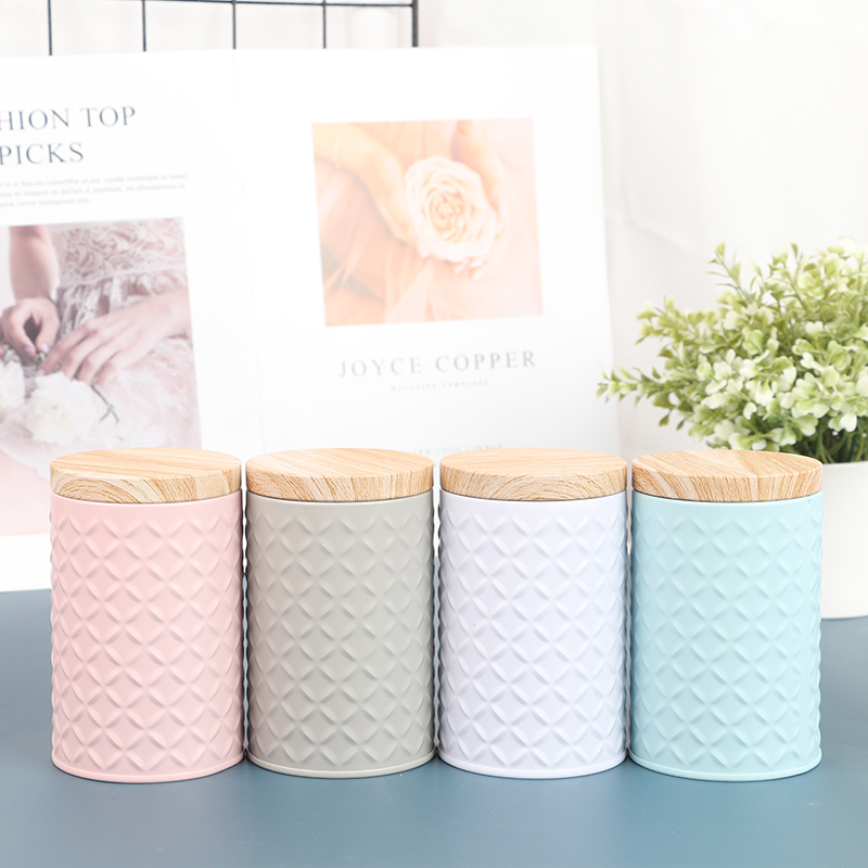 Round Empty Iron Box With Wood - Candle Making Jars With Lids のレビューと価格