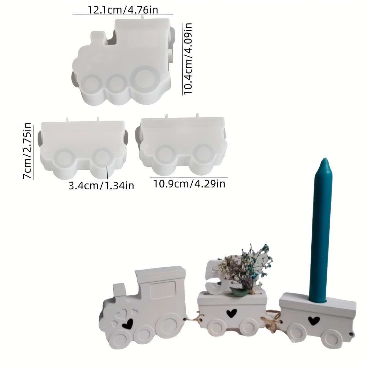 Train Set Resin Silicone Molds - Candle Making Set のレビューと価格