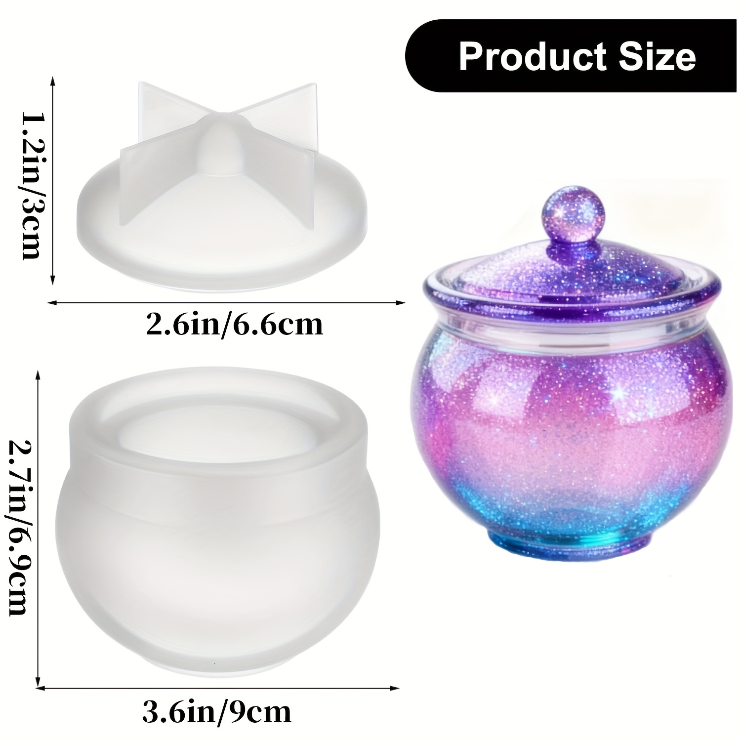 1 set of round resin can molds - Candle Making Set のレビューと価格