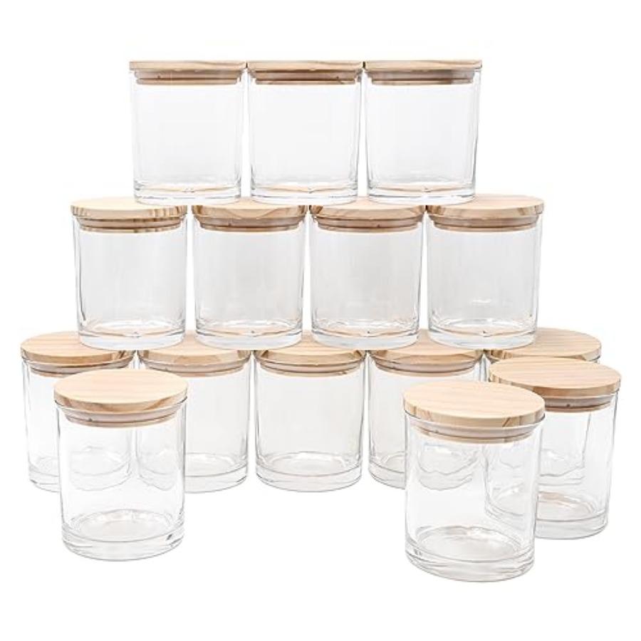 10 OZ Thick Candle Jars for Ma - Candle Making Jars With Lids のレビューと価格